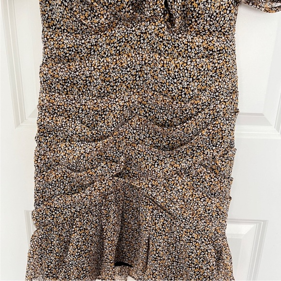 NEW ASTR the label shirred bottom black floral minidress - Picture 9 of 9